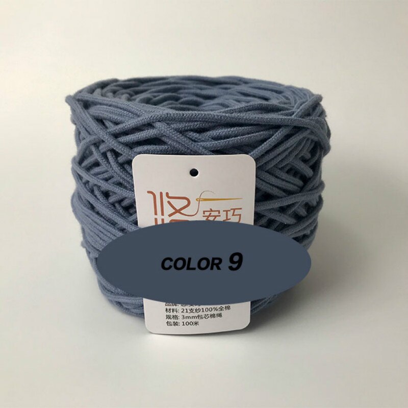 3mm Macrame Cord Yarn 100% Cotton Braided Rope Waving Twisted-Cord For DIY Crafts Knot Handbags Wall Hanging Plant Hanger Pillow: 9
