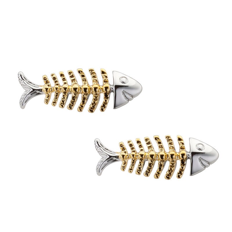 Veiling Gouden vis Manchetknopen Knoppen voor Heren Huwelijksgeschenken Mode mannen Business Shirt Manchetknoop Manchetknopen