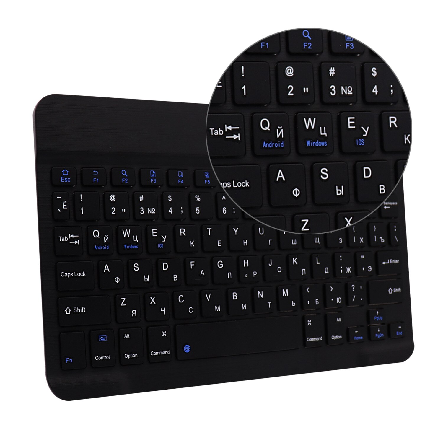 Bluetooth Toetsenbord Voor Tablet Laptop Ipda Toetsenbord Frans Spaans Russische Wireless Keyboard