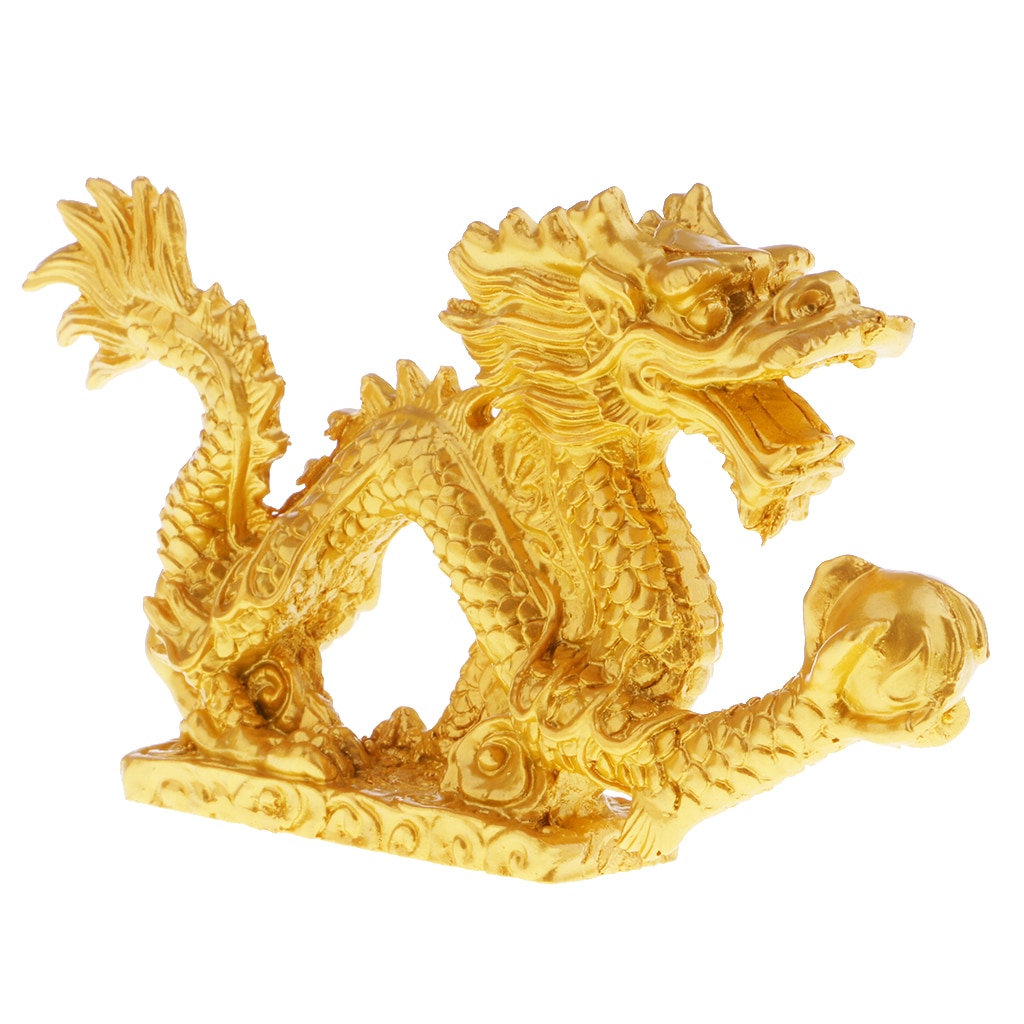 Sculpture de Statue de Dragon Feng Shui chinois attirer la richesse et la bonne chance ornement Animal meubles de maison richesse et chance