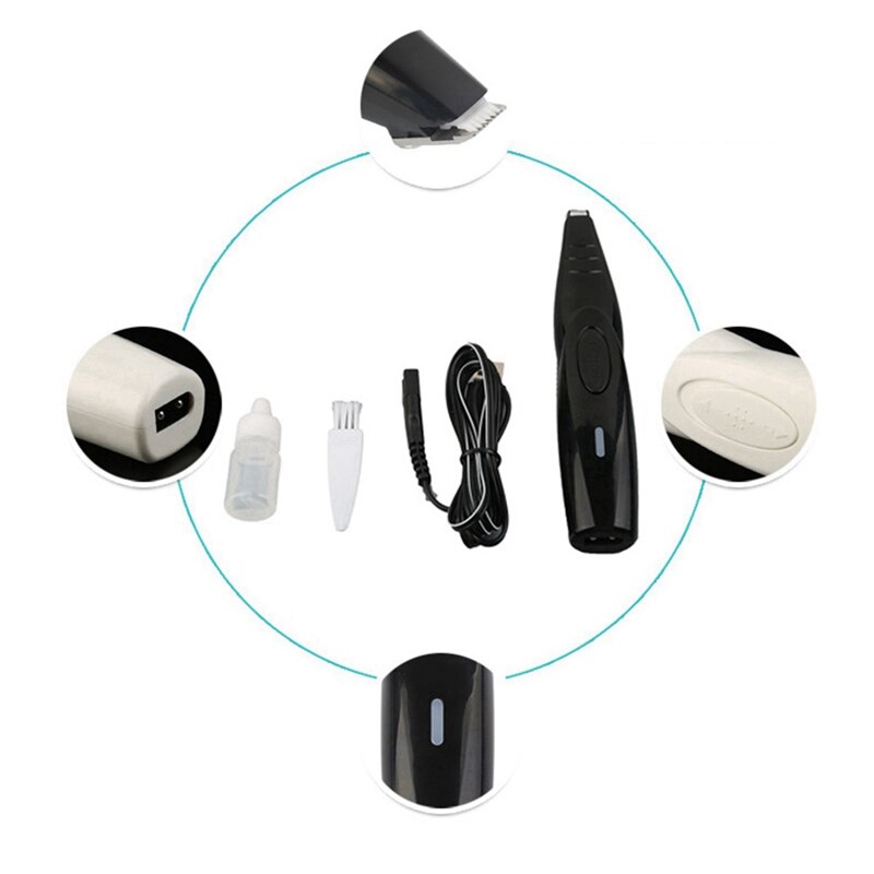 Tondeuse professionnelle pour chien USB | Rasoir pour animal de compagnie, outil de toilettage pour chien, fournitures pour animaux de compagnie, tondeuse pour cheveux de chien,
