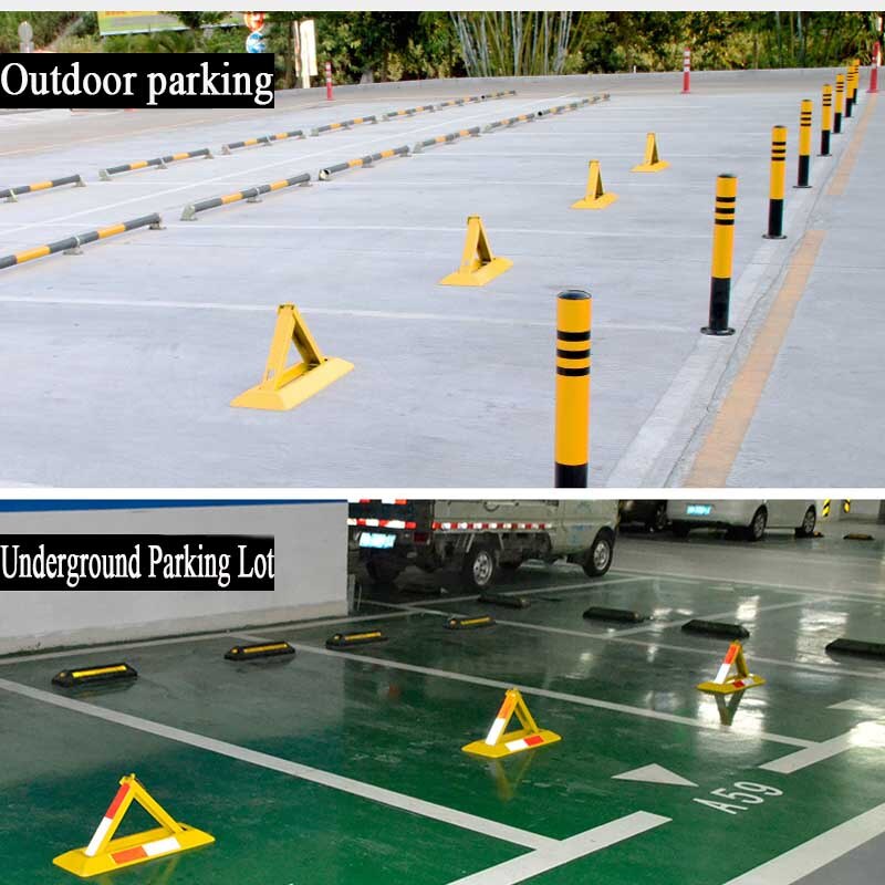 Parking space lock ground lock thickened anti-collision car parking place lock anti-rolling A triangle lock parking space lock