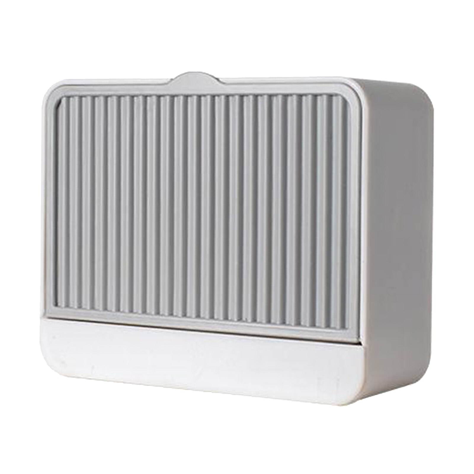 Wall Mounted Soap Box With Lid Single / Double Grids Soap Draining Rack Bathroom Soap Holder Container: Small Single Grid