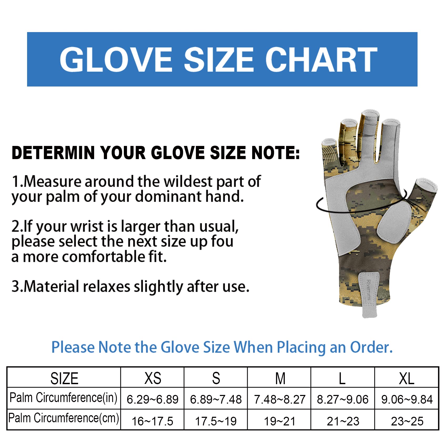 Riverruns Fingerless Fishing Gloves are for Men and Women Fishing Boating Kayaking Hiking Running Cycling