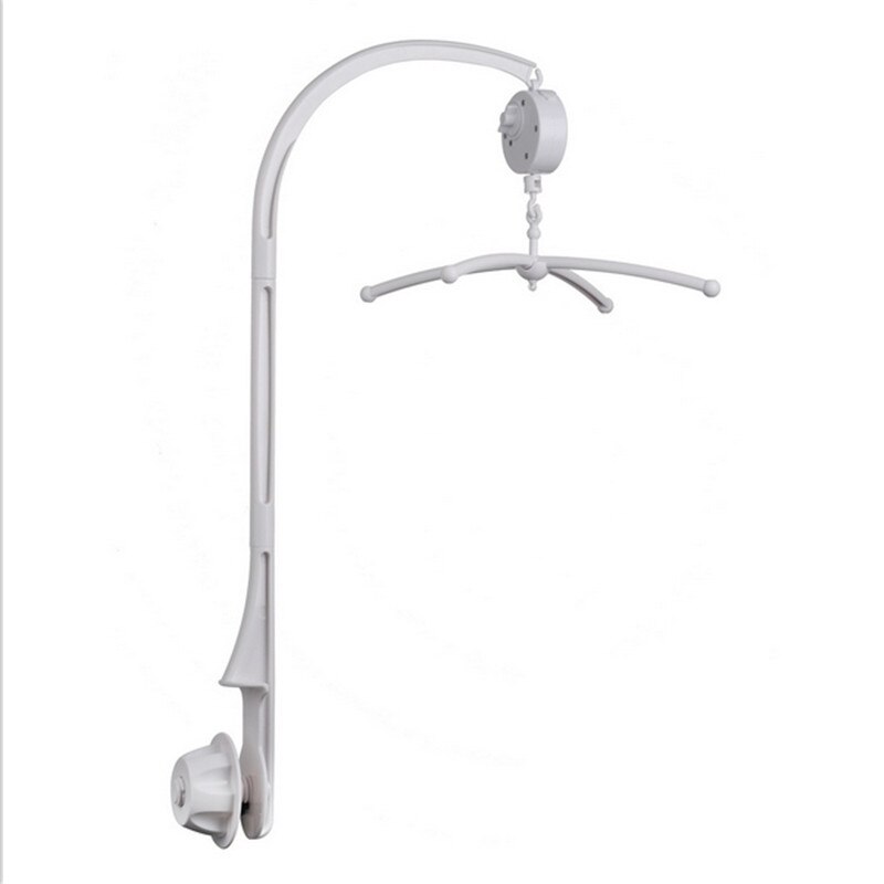 Zabawki dla niemowląt białe grzechotki zestaw wsporników łóżeczko dziecięce przenośna karuzela nad łóżeczko uchwyt na zabawki wspornik ramienia + wiatr-w górę muzyka skrzynka: a zestaw