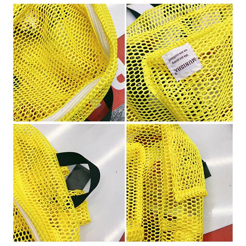 Women Swimming Bag Mesh Net Summer Beach Bags Girl Handbag Swim Female Travel Training Pouch Blaso Sac De Sport Gym Bag XA181D