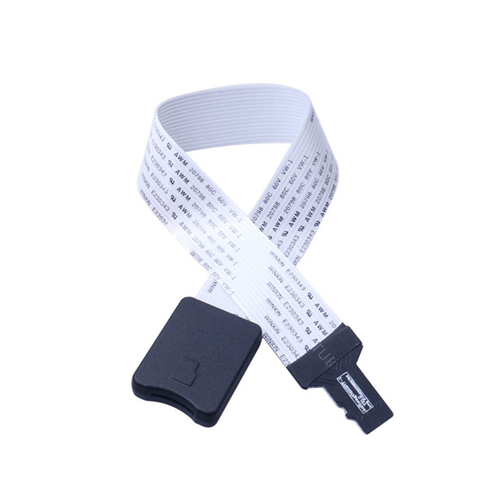 Elistooop TF to micro SD card Flex Extension cable 25CM 48CM 62CM Extender Adapter Car GPS mobile Memory Card Extender Cord Li