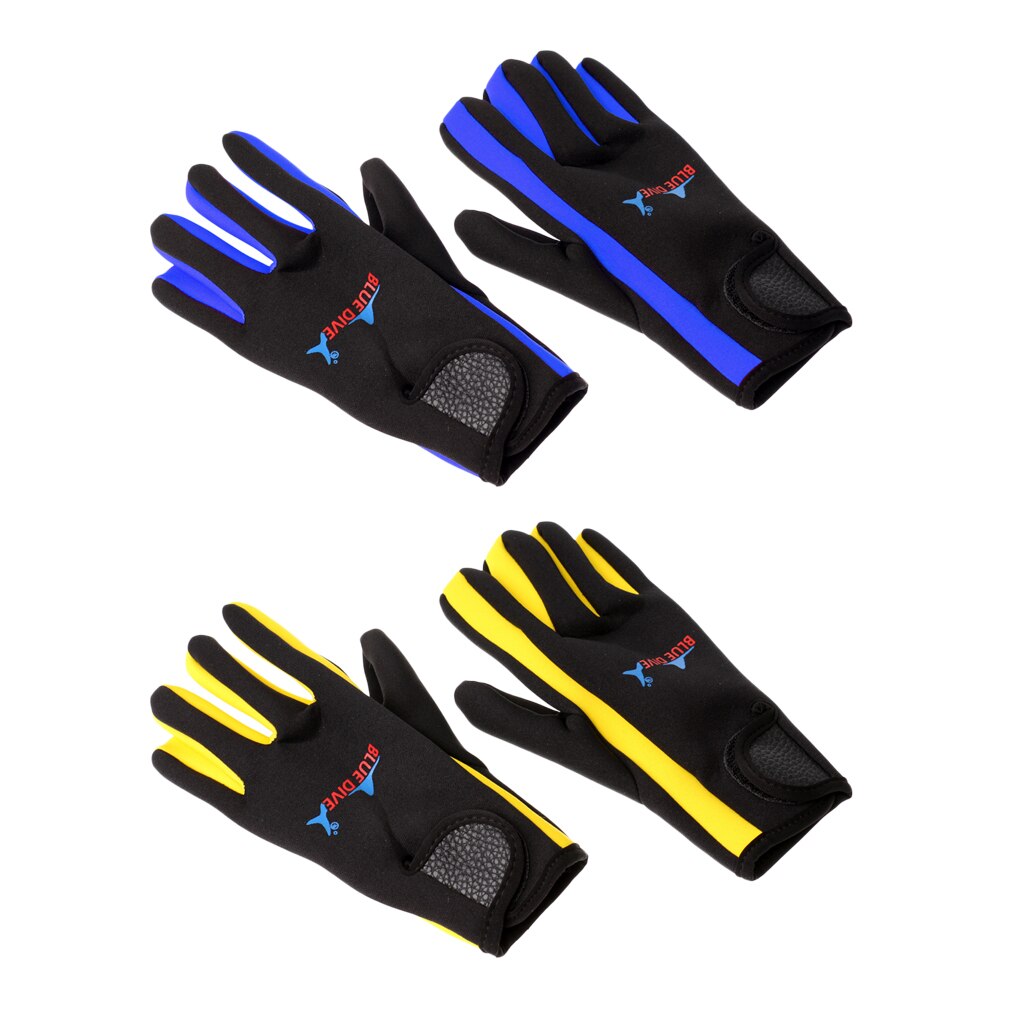 1 par 1,5mm neopreno elástico Five Finger Wetsuits buceo guante para buceo/invierno natación/Kayak/pesca submarina