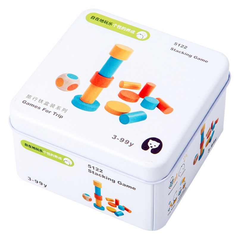 Houten Vroeg Leren Onderwijs Intelligentie Bouwsteen Speelgoed Kinderen Draagbare Reizen Cognitieve Interactief Spel Speelgoed: G