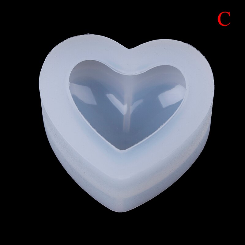 Stampo in silicone a forma di cuore con 3d aromi, stampo in silicone a forma di cuore per decorazioni auto, stampi in resina per candele fai da te: C