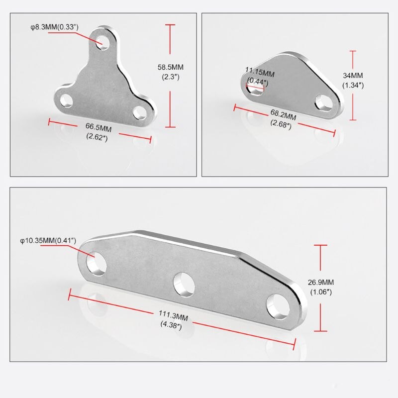 Air Plug Kit Smog Delete Exhaust Intake Block Off Plate Set Fit for 20R 22RE