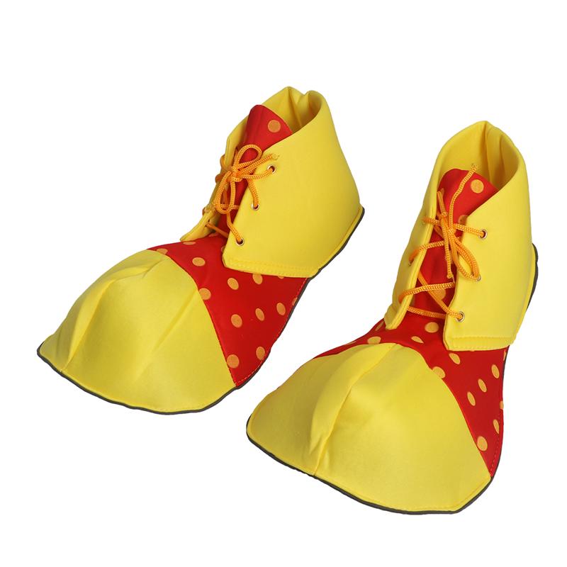 Large Clown Shoes Dot Halloween Costume Clown Shoes Clown Dress Up Adult Shoes Party Decorations For Women Men (One Size)