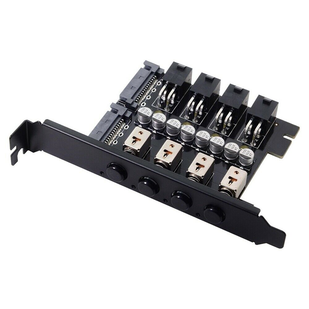 GHH 4 Hard Disk Control System Intelligent HDD SSD Power Switch with PCI Bracket Safe Stable Lead-free Durable CE1667