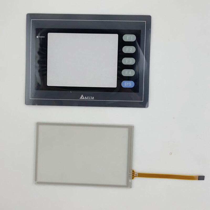 DOP-AS35THTD pantalla táctil de cristal + película de membrana para reparación de Panel Delta HMI, hazlo tú mismo, disponible: Film and Touch Glass