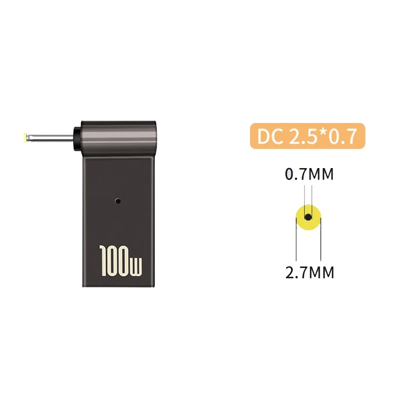 ​100W USB Type C Fast Charging Adapter Plug Connector Universal USB C Laptop Charger Converter for Dell Asus Hp Acer Lenovo: WHITE