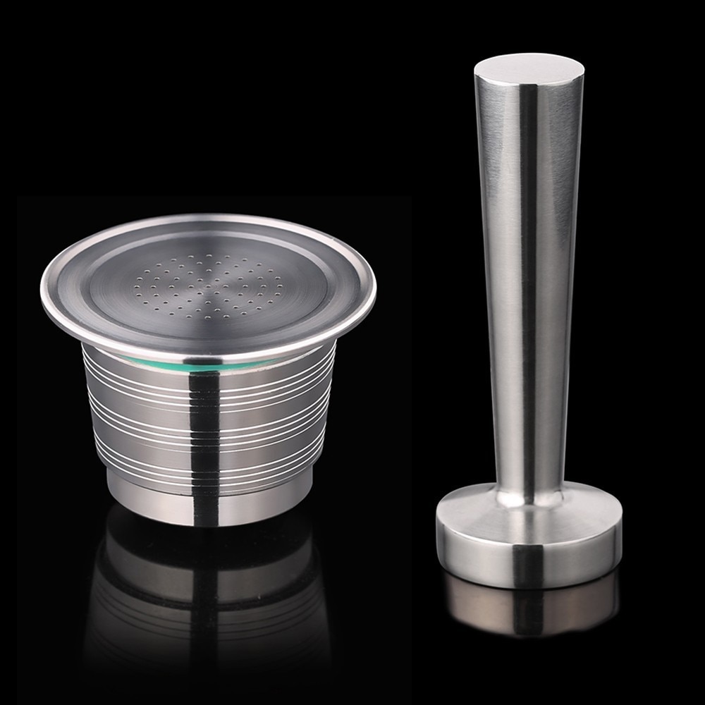 Nachfüllbar Nespresso Kaffee Kapseln Manipulationen einstellen wiederverwendbar Edelstahl Espresso Schote Filter Wiederaufladbare Nespresso Kaffee Werkzeug