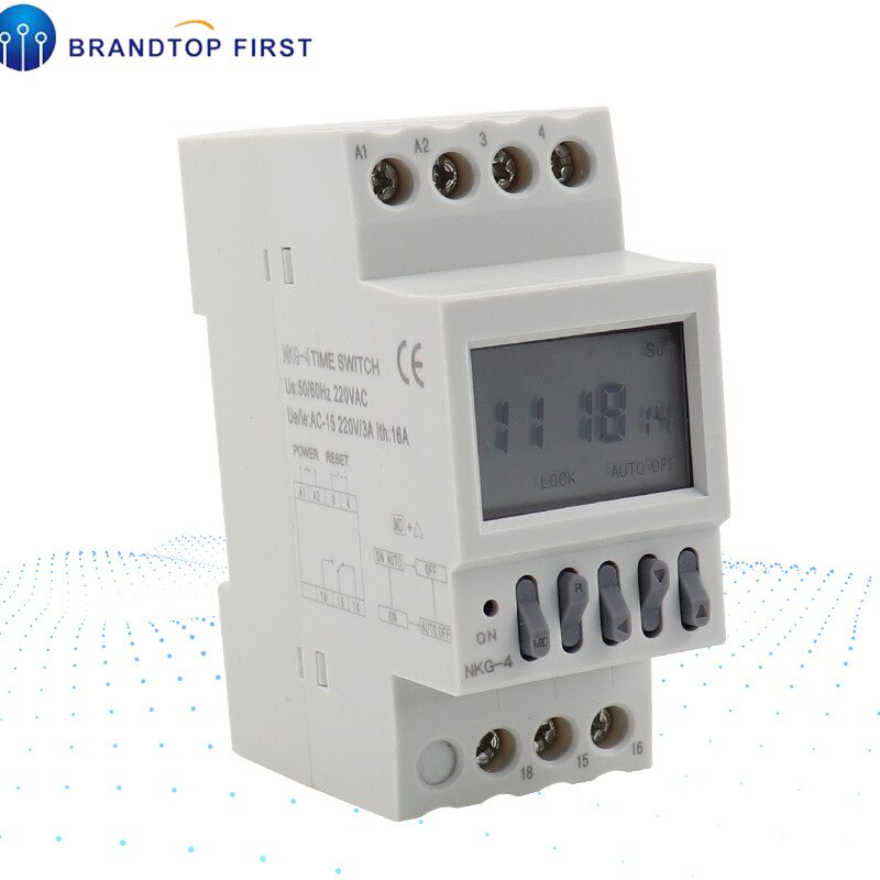 NKG-4 Automatic Factory School Bell Controller Control Instrument 40 Groups Din Rail Microcomputer Timer Time Switch Relay