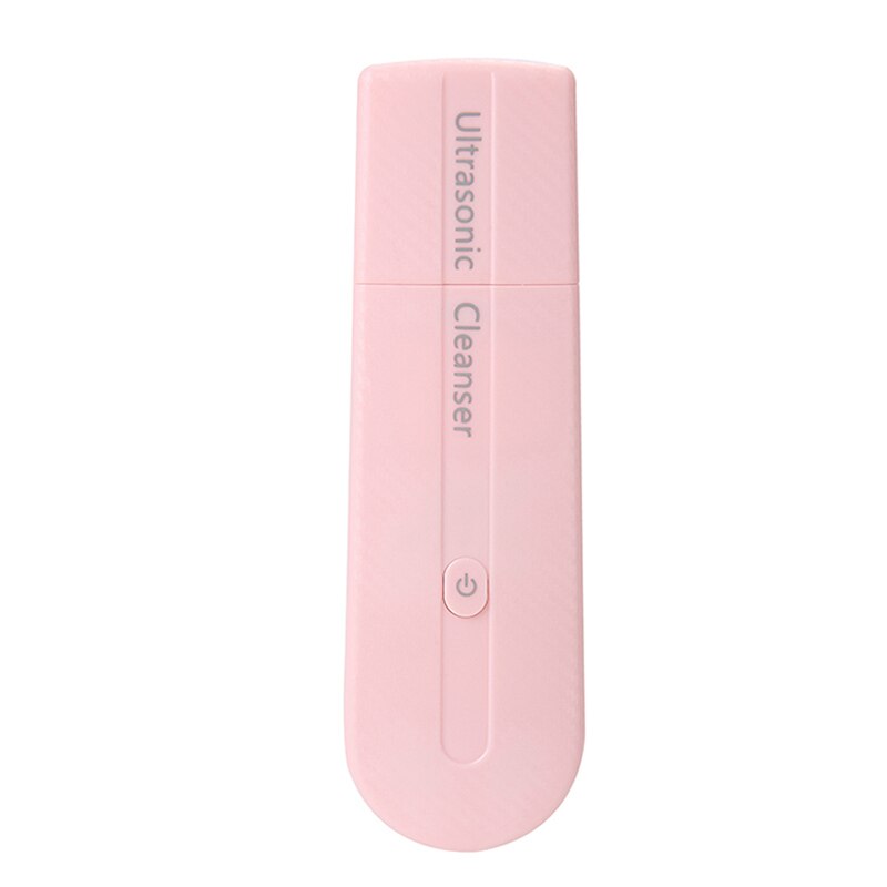 Ultrasonic Skin Scrubber Deep Cleaning Peeling Cavitation Machine Facial Beauty Blackhead Removing Skin Care Scrubber Machine: Pink