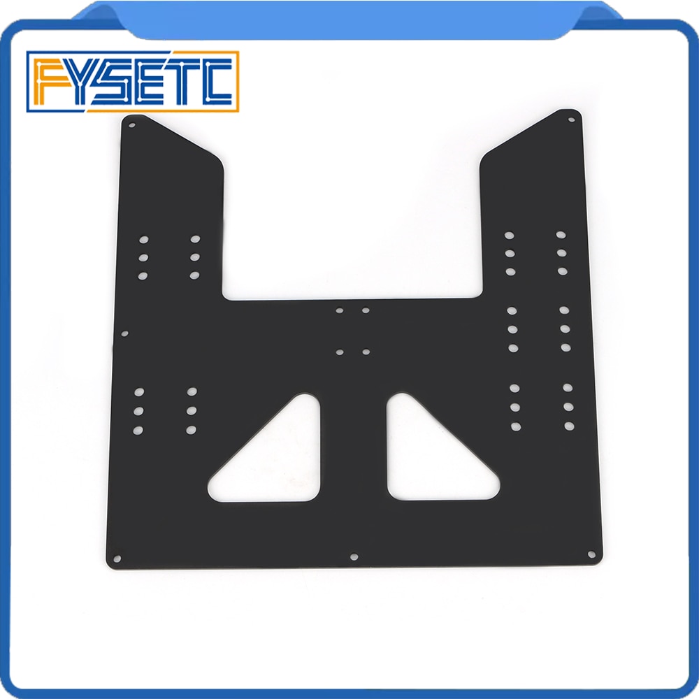 Black Upgrade Y Carriage Anodized Aluminum Plate For A8 Hotbed Support For Prusa I3 Anet A8 3D Printers