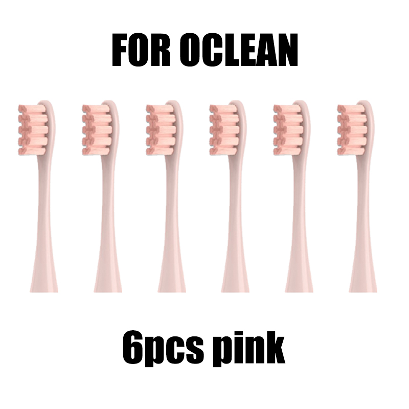 Testine per spazzolini elettrici Oclean da 4/6 pezzi, confezionate sottovuoto universali: giallo