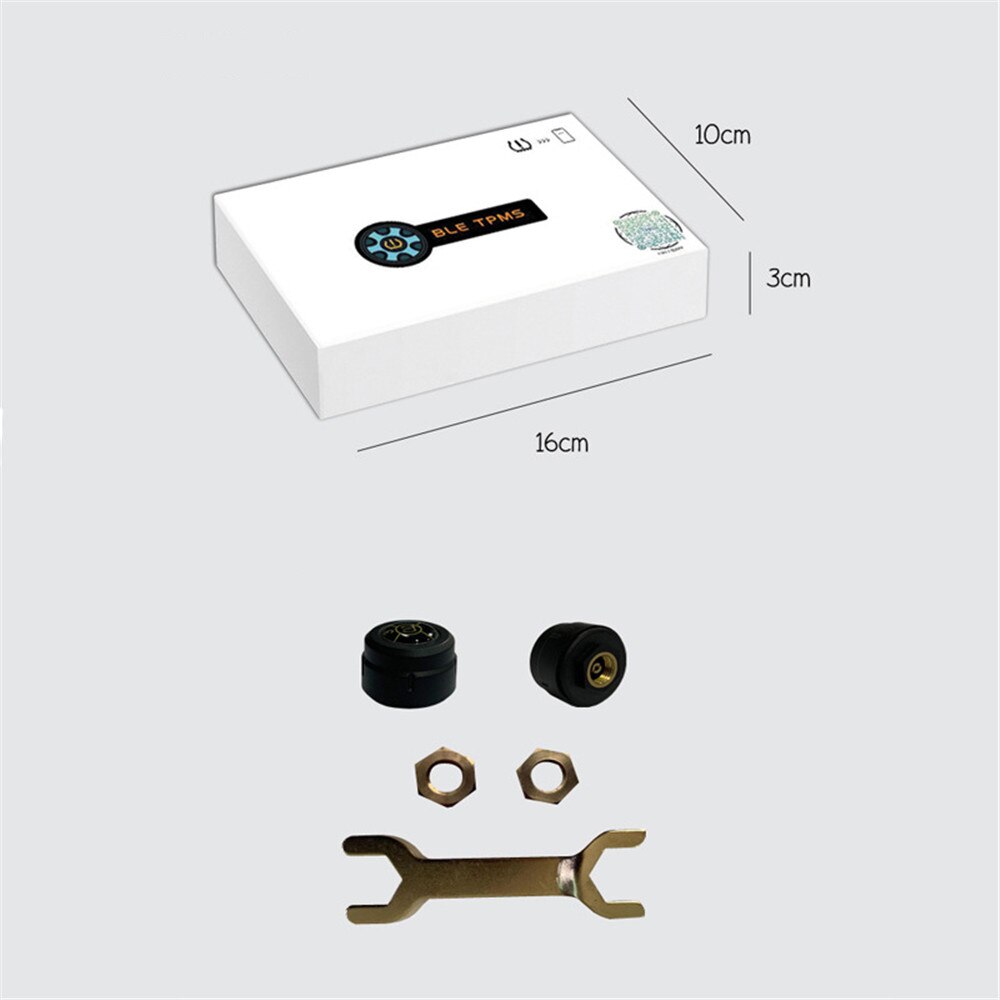 Bluetooth 5.0 Tyre Pressure Monitoring System Auto Moto Alarm Auto Real Time Motorcycle Tires Pressure Sensors Android TPMS 2022