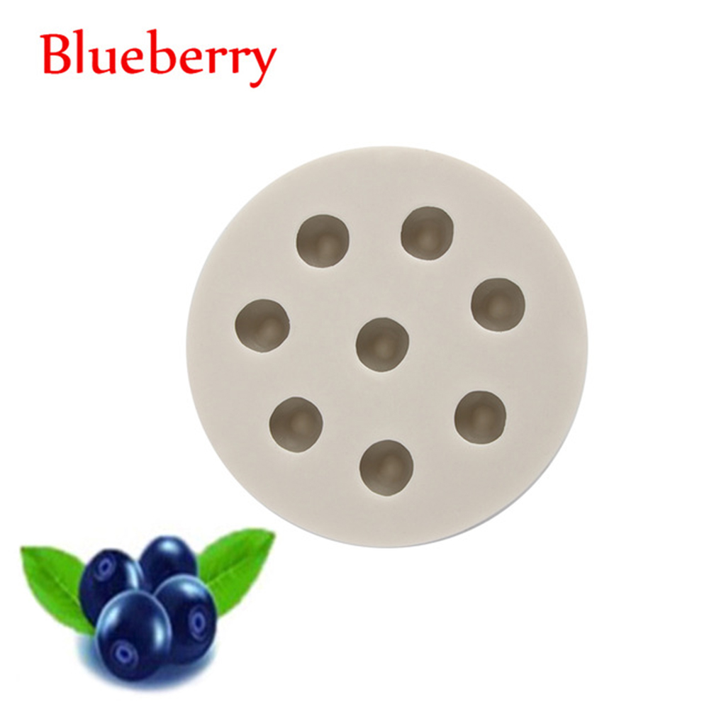Silicone Blueberry Raspberry Shape Cake Mold Kitchen Sugar Baking Mold Craft Fondant Cake Decorating Tools Chocolate Pastry Tool: Blueberry