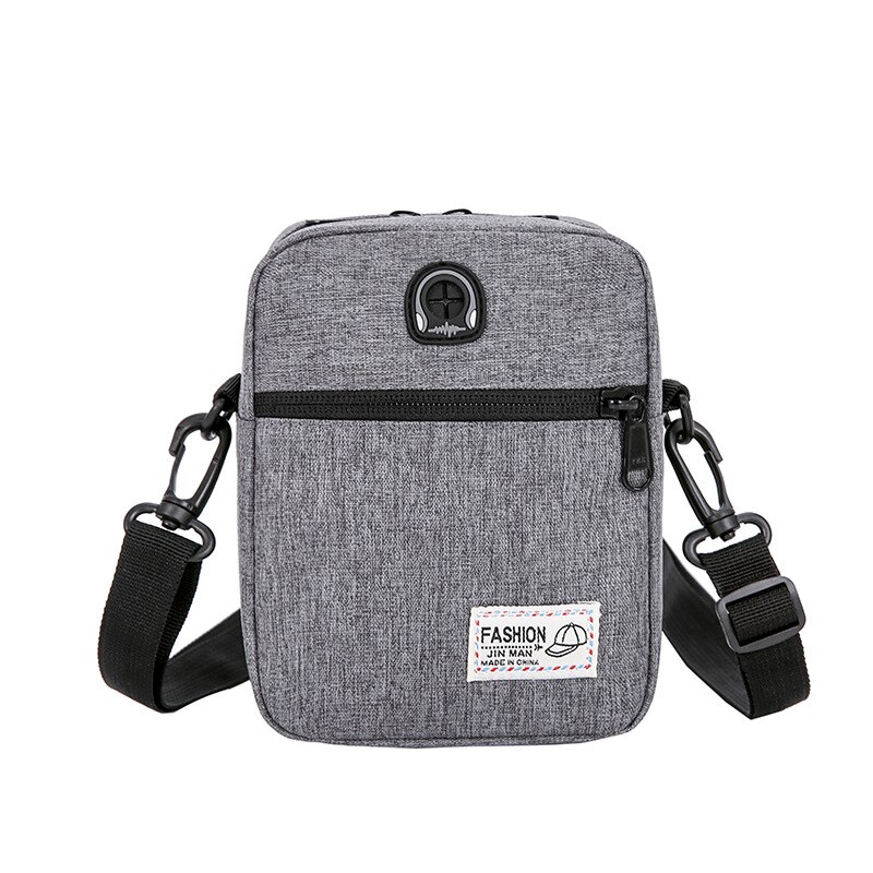 Man Bag Men Diagonal Mini Shoulder Multi-Function Mobile Phone Bag Outdoor Sports Bag: gray