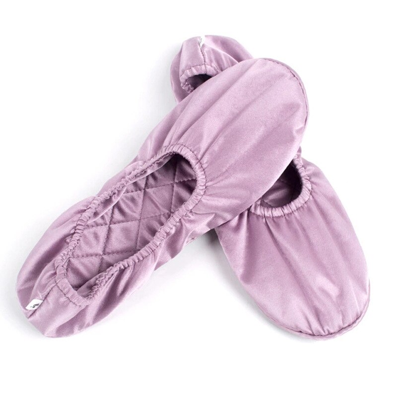 19 Momme House Wear Silk Slippers for Indoors Ballet Shoes Comfortable ladies Shoes for travel floor slipper