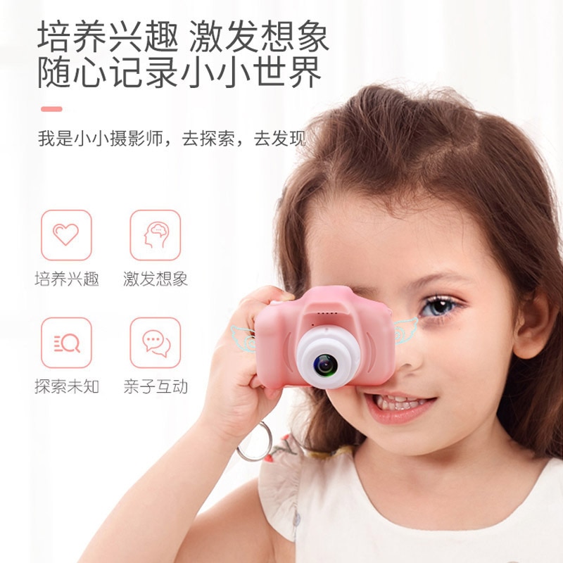 X2 children&#39;s camera mini SLR camera cartoon toy digital camera video camera boys and girls birthday