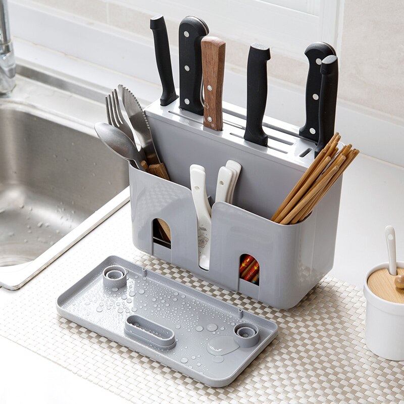 Porta coltelli da cucina porta bacchette porta riso Scoop Block Stand cucchiaio portaoggetti cucina utensili da cucina organizzatore