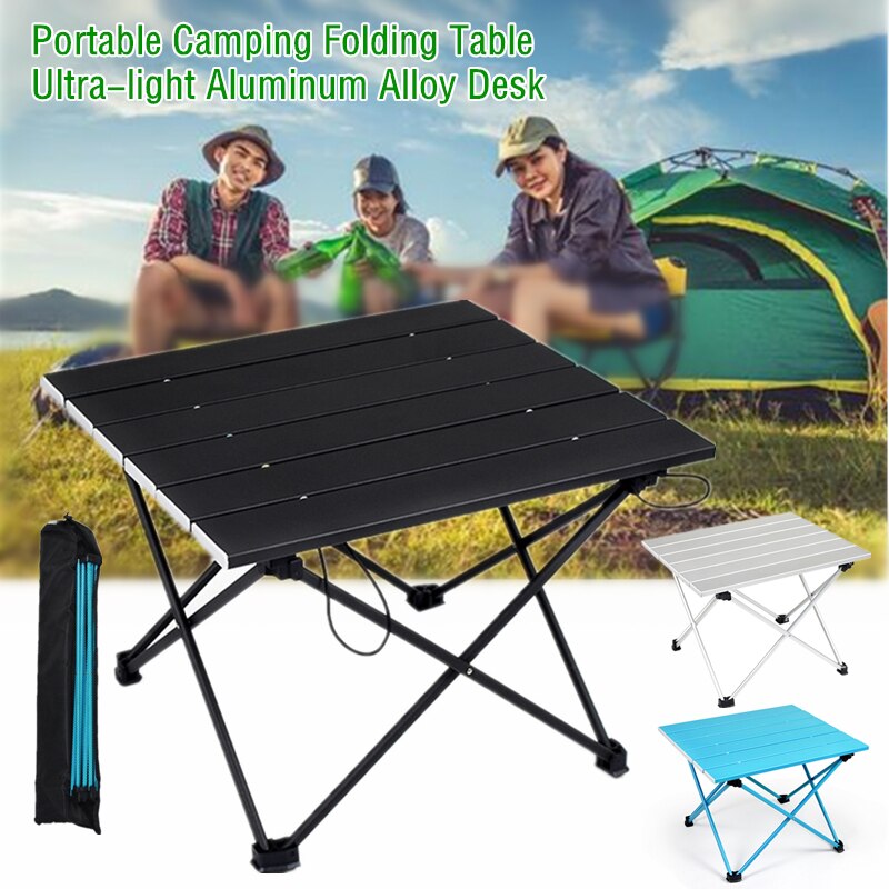 Draagbare Aluminium Klaptafel Mini Barbecue Camping Desk Outdoor Wandelen Picknick Tafel