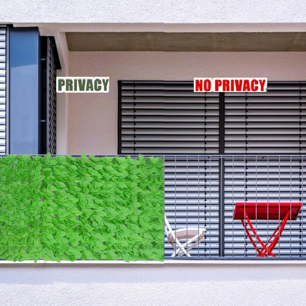 Enrejado Artificial para jardín, cerca extensible de imitación de hiedra, cerca de privacidad, protección UV, vides de madera, marco de escalada, decoración de plantas de jardinería