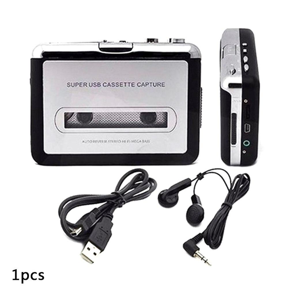 USB Tape Cassette Player Tape Converter to MP3 Capture Audio Music Player Exquisitely Durable Gorgeous