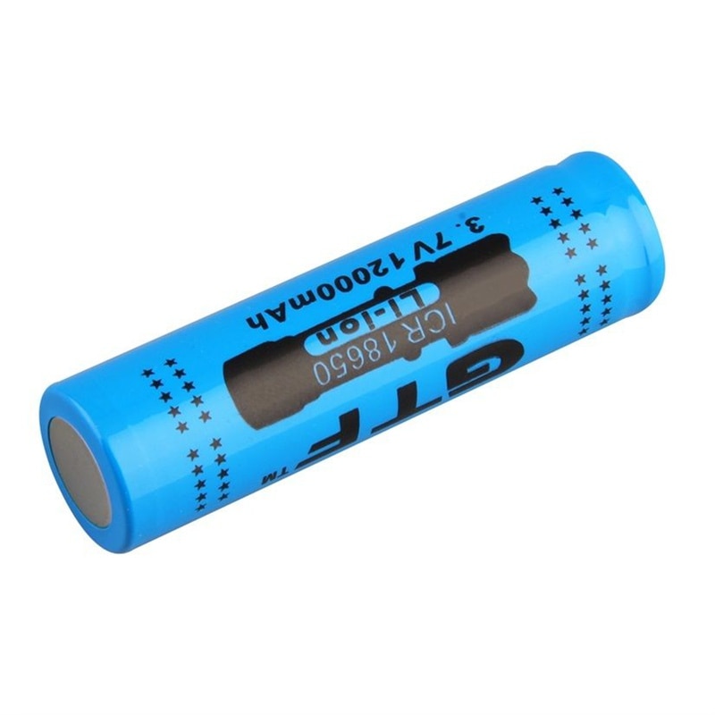 GTF 3.7V 12000mAh 18650 Rechargeable Li-ion Battery for LED Torch Flashlight electronic product 18650 batteries