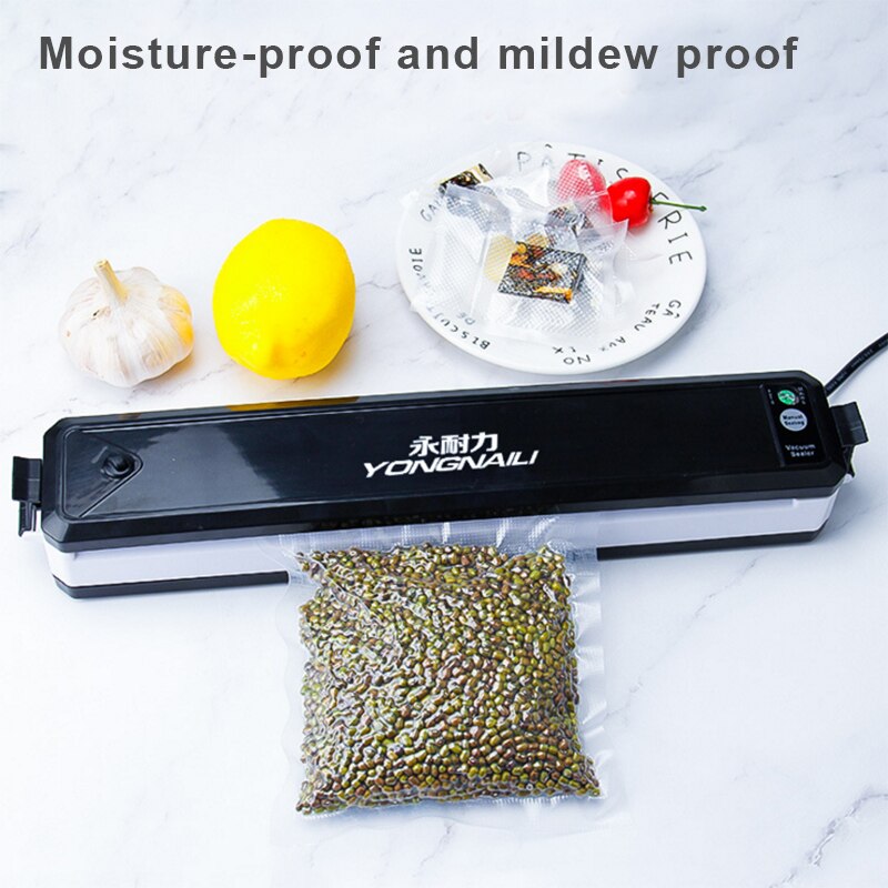 YenvK Household 220V 110V Automatic Vacuum Sealer Food Vacuum Packing Machine Packer With 10pcs Vacuum Bag for Food Saver