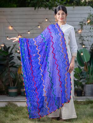 Forår sommer indien sarees kvinde etniske stilarter broderi tørklæde dupattas smuk farve behageligt sjal: F