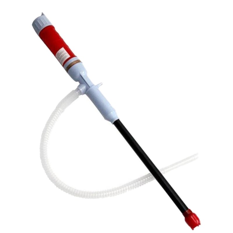 Auto Vehicle Fuel Gas Transfer Suction Pumps Portable Outdoor Handheld Pump Water Oil Gas Tools Petrol Pump: Red