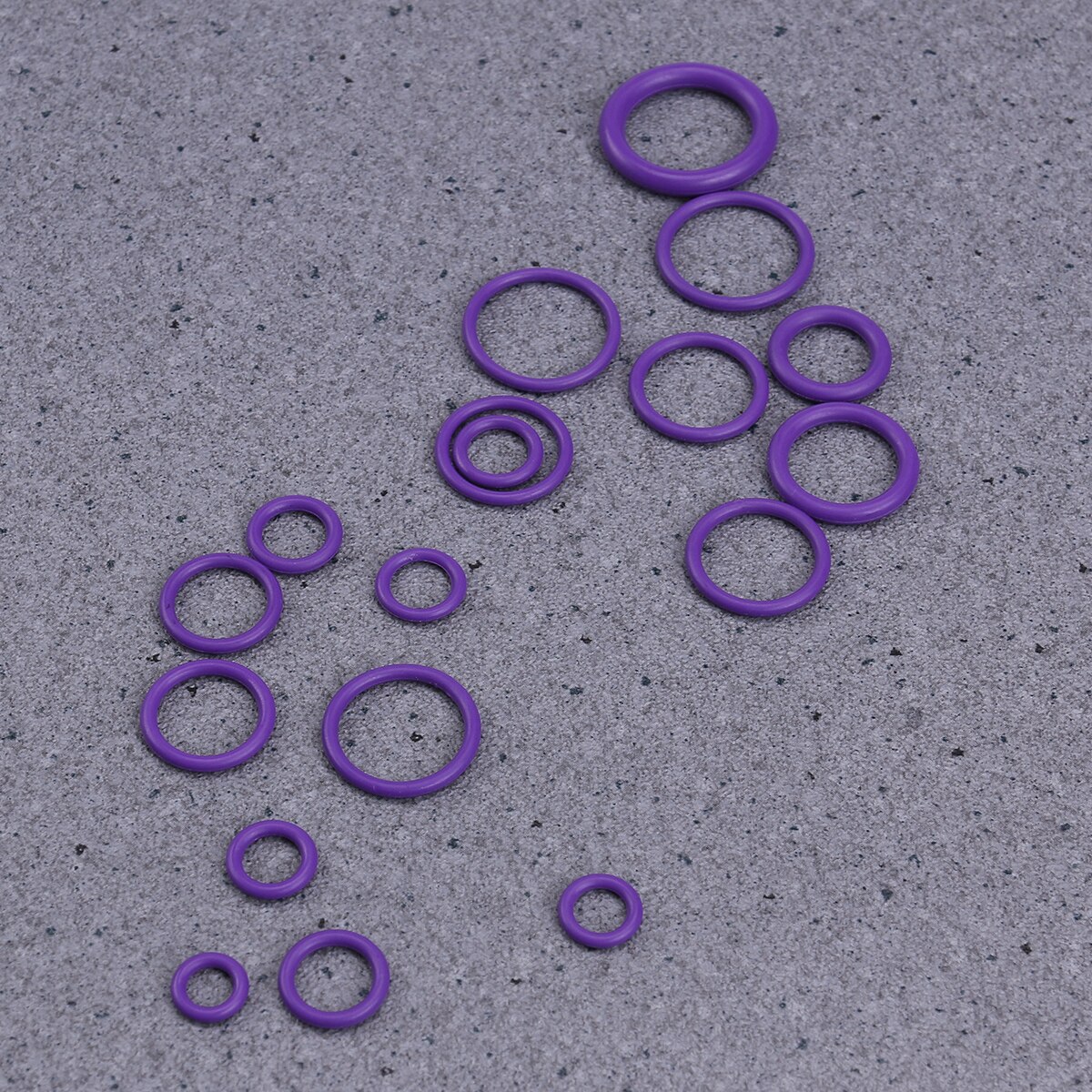 270 Uds 18 tamaños junta de aislamiento de goma de anillo O sellos de arandela compresor de aire acondicionado de coche sellos Kit de herramienta de reparación de automóviles de vehículo