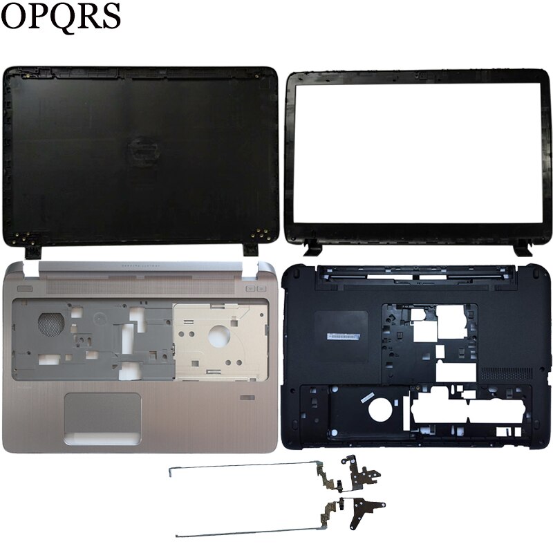Cubierta inferior para ordenador portátil HP Probook 450, 455 G2 tapa superior de LCD, bisel frontal LCD, reposamanos, cubierta superior sin panel táctil, 791689-001/bisagras
