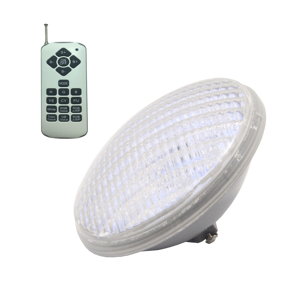 Rgb undervattensbelysning 18w 36w 54w par 56 poolprojektor 12v piscina dammljus vattentät flerfärgad varmvit kallvit
