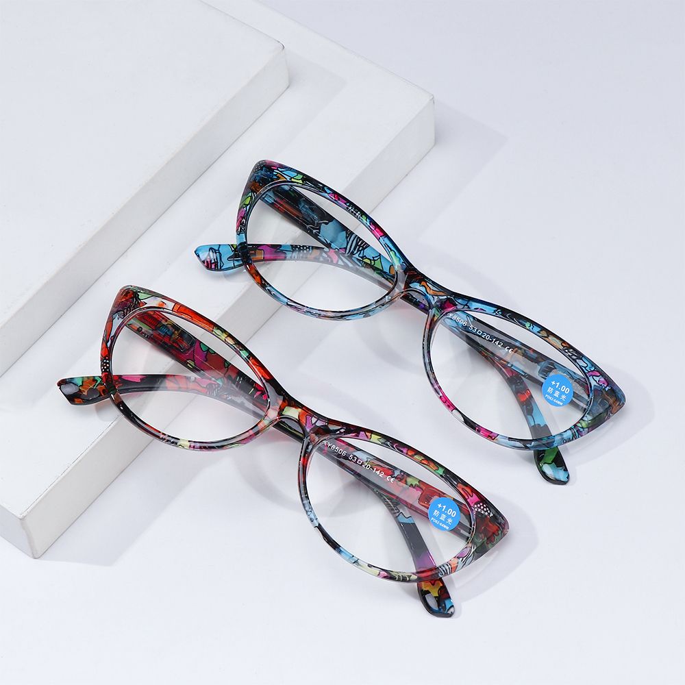 Floral Reading Glasses Urltra-Light Hyperopia Prescription Presbyopia Eyeglasses Spectacles Eyewear Glasses +1.0 +4.0