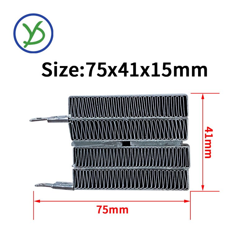 PTC ceramic air heater 70W AC DC 12V heating apparatus element