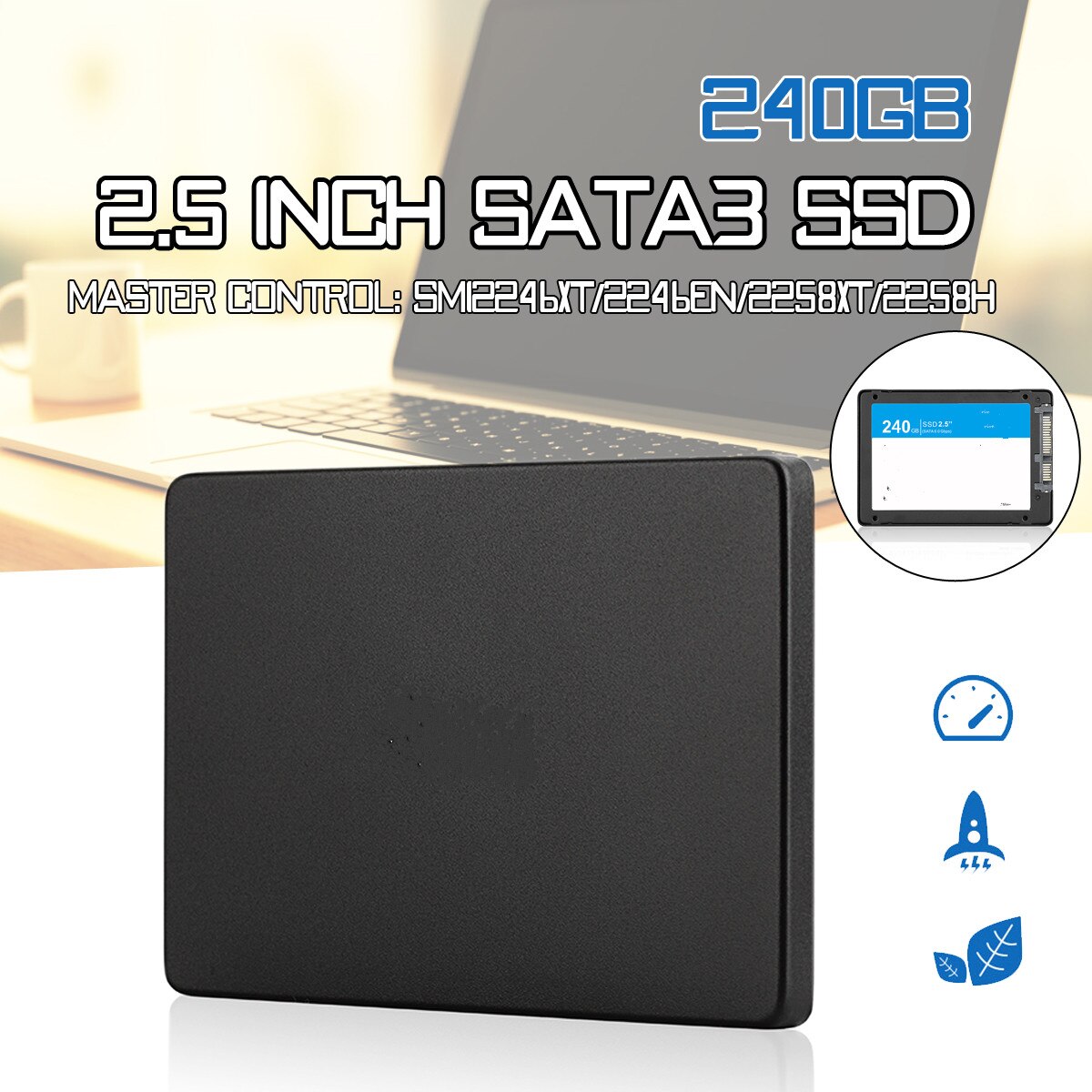 240GB SATA 3 Internal SSD Solid State Drive 2.5inch 6Gbps MLC/TLC NAND FLASH Hard Drive SSD Internal Solid State Hard Disk Drive