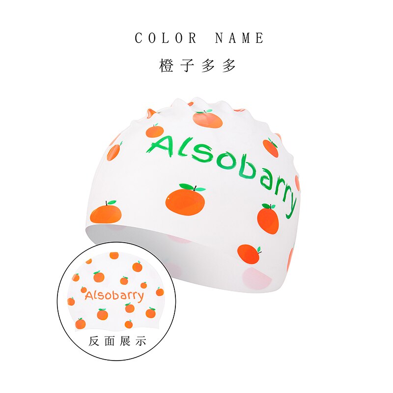 Gorro de baño de tela de silicona para hombre y mujer, alta elasticidad, impermeable, protege las orejas, accesorios de natación: 6