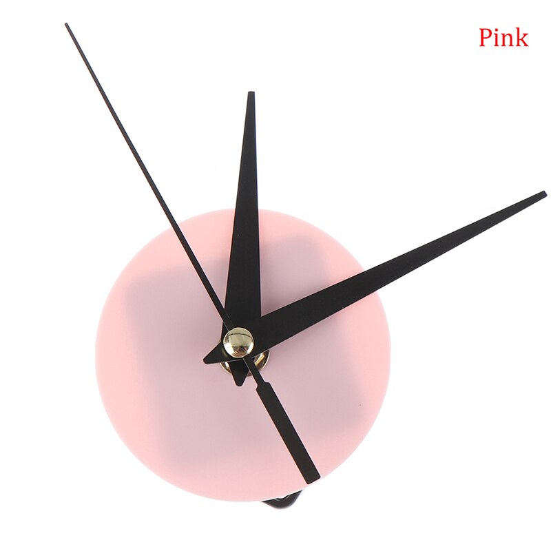 1 Set Silent Quartz Clock Movement Mechanism DIY Kit Battery Powered Hand Tool: Pink