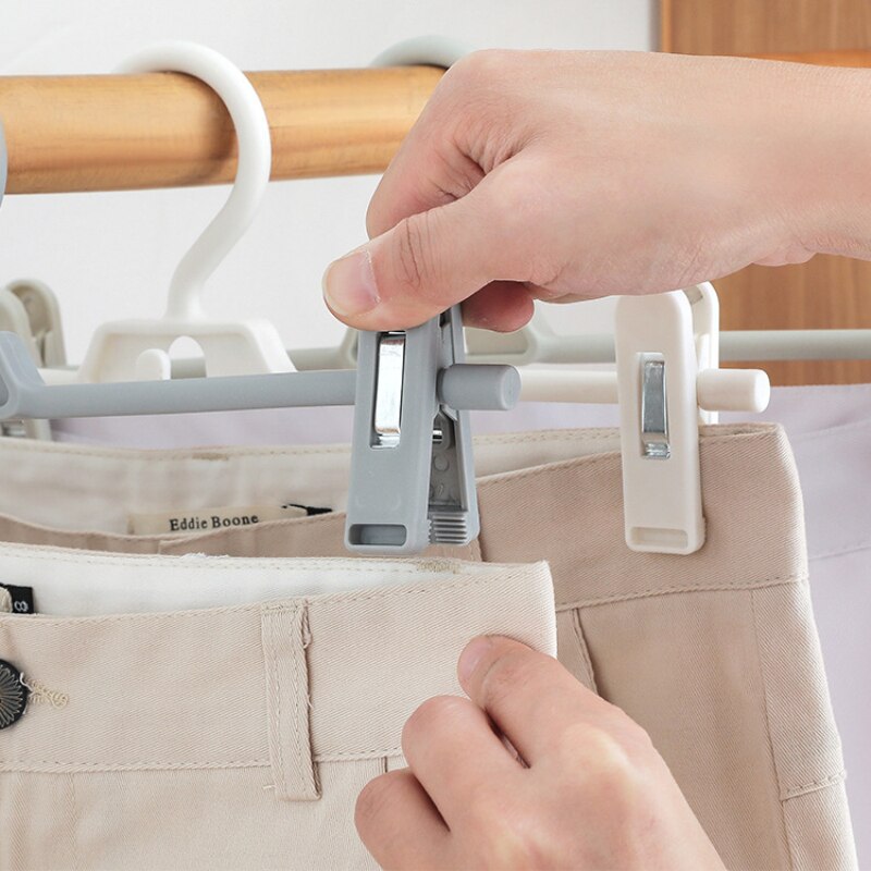 Skirt Peg Hanger Space Saving Hook Rack Pants Fix Clip Hanger Stand Trousers Clothespin Hanger Adjustable Pinch Grip Drying Rack
