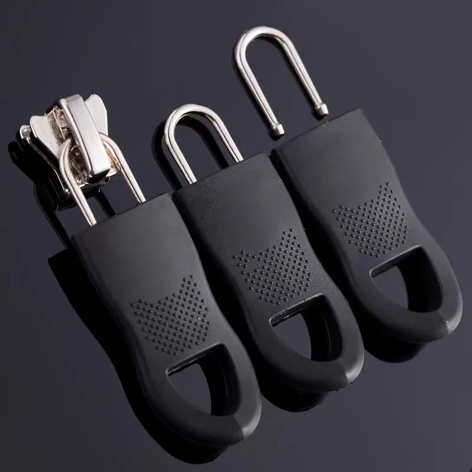 1/2x Zipper Pull Detachable Zipper Pull Set Clothing Coat Coat Zipper Pull Set Universal Zipper Pull Replacement Accessories