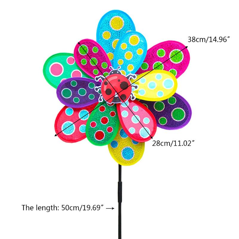 Pailletten Bunte Dot Windmühle Wind Spinner Windrä... – Vicedeal