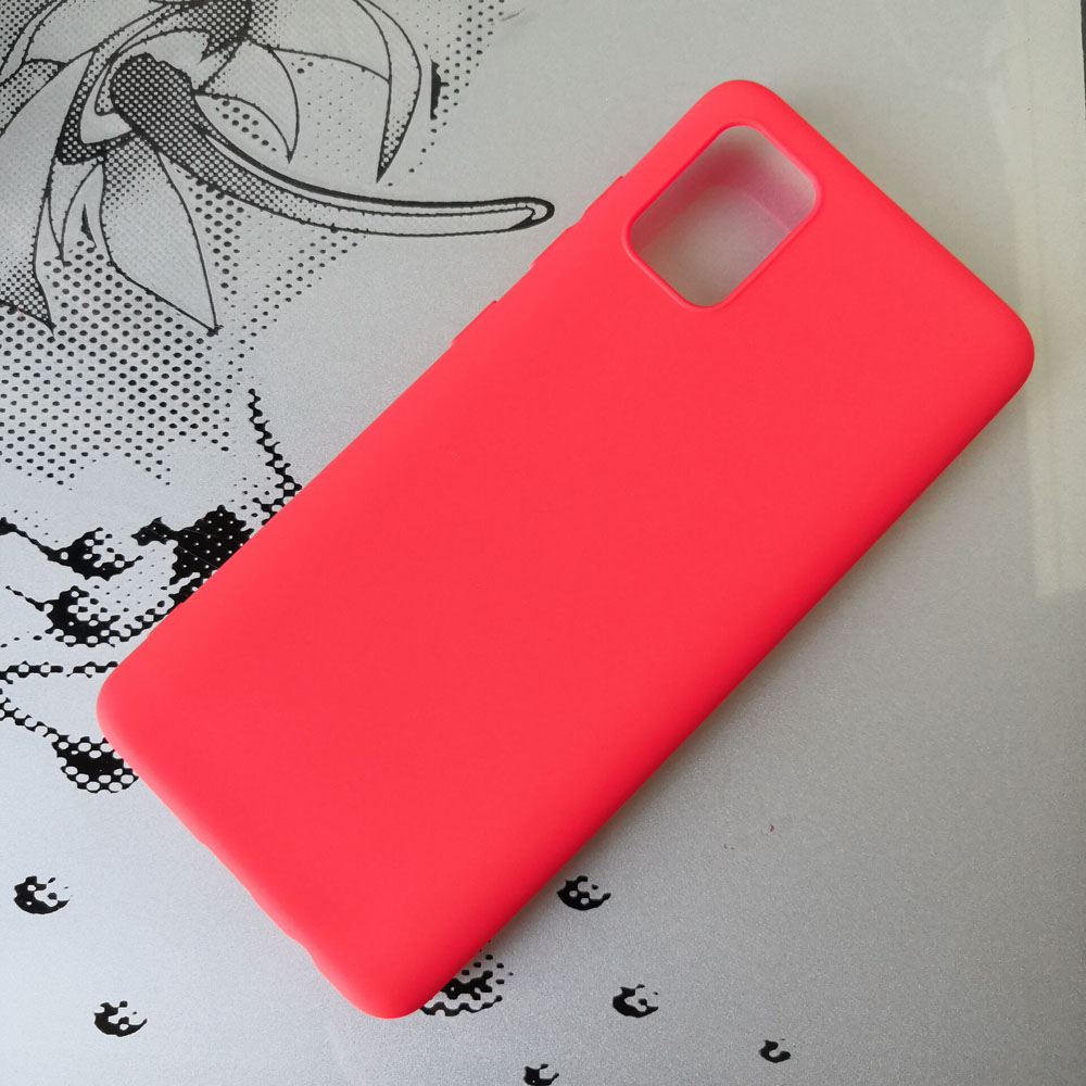 Matte silikon weiche Candy farbe Fall für Samsung Galaxy S11 S11e S11 Plus A51 A71 Matte Weiche Zurück Telefon Abdeckung fällen: For Samsung A51 / Rot