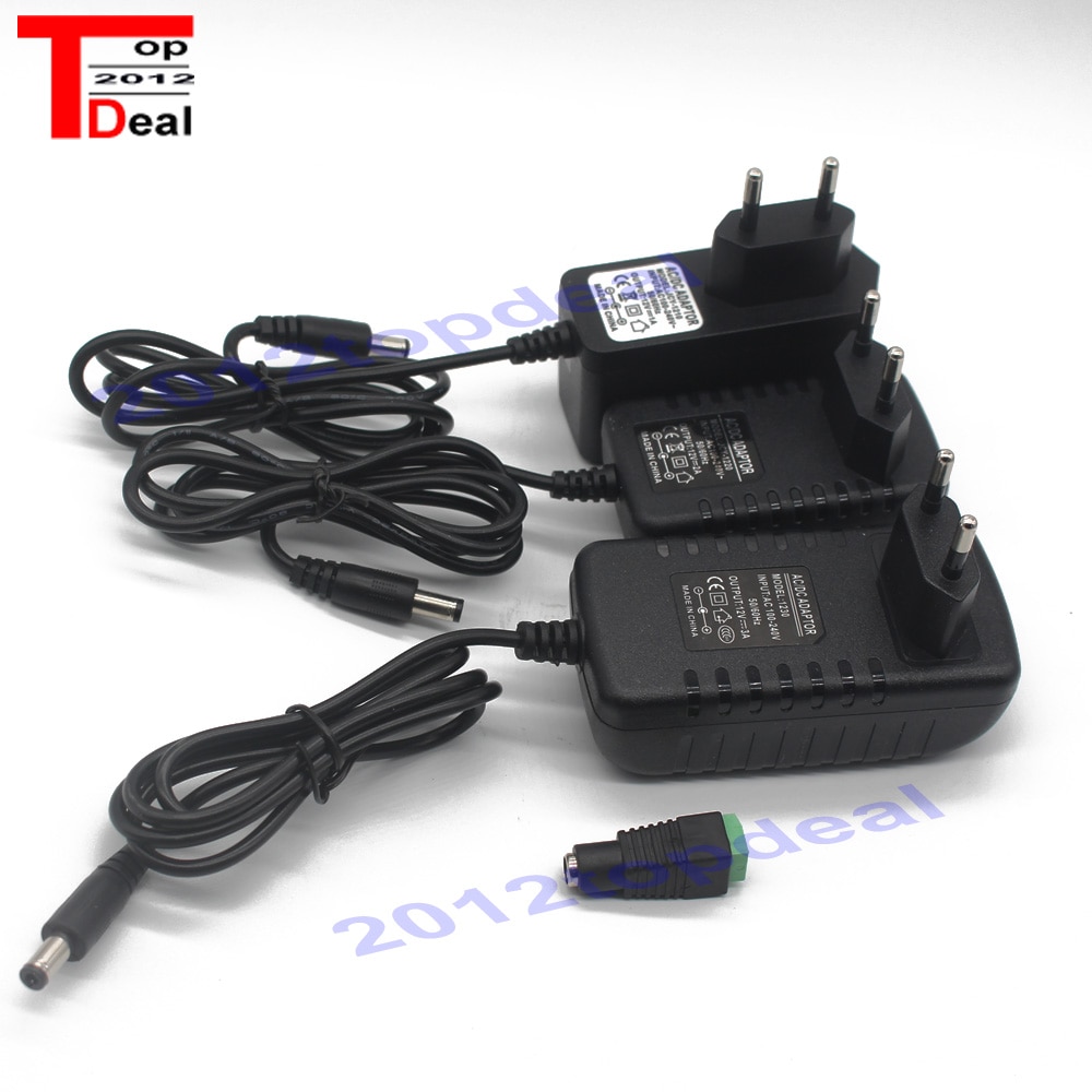 DC12V Adapter AC100-240V Lighting Transformers OUT PUT DC12V 1A / 2A / 3A Power Supply for LED Strip